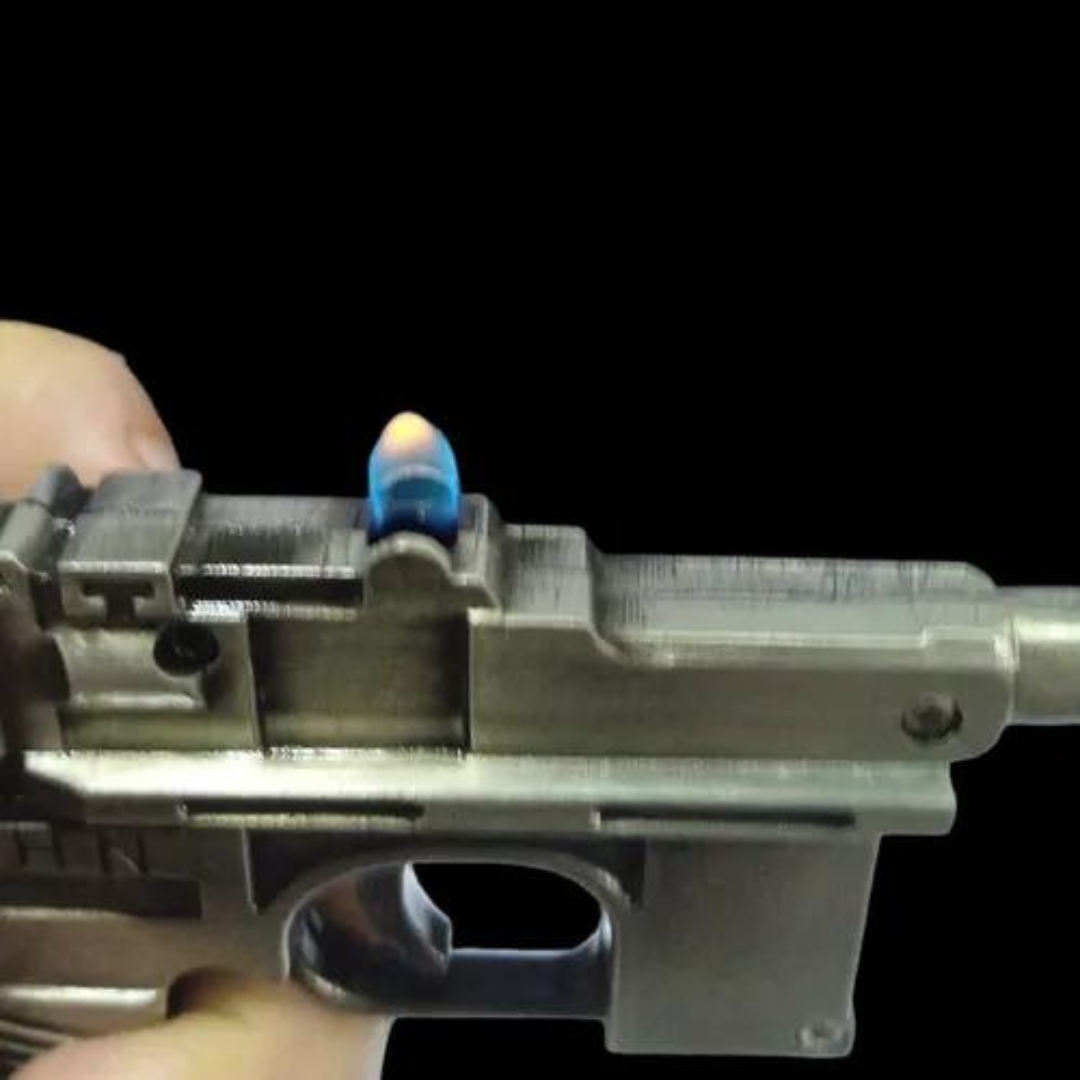 Encendedor Pistola Metal Mini Recargable