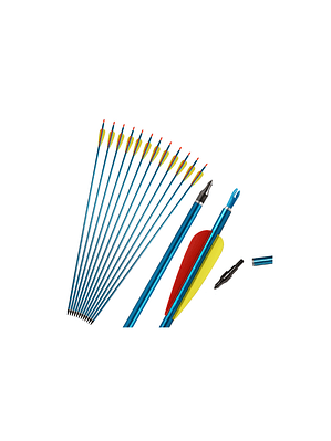 Flecha Aluminio Ballesta Arco Blíster 3 Flechas 30 mm