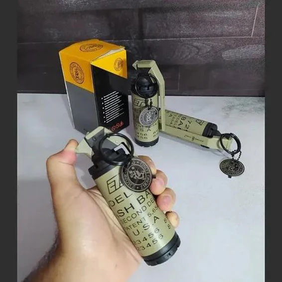 Encendedor Soplete Tactico Recargable Mod Granada 3