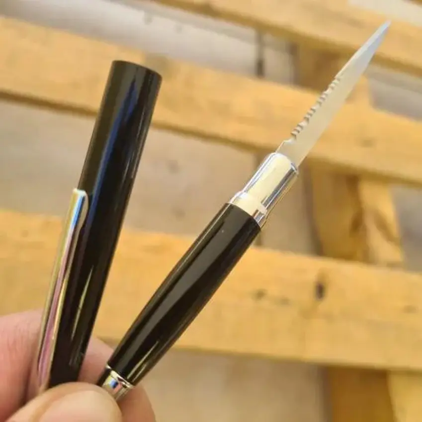 Lapiz Táctico Militar Corta Pluma 2 en 1 6
