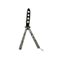 SIN STOCK Cuchillo Navaja Mariposa Cuchillo - Practica Sin Filo - Miniatura 1