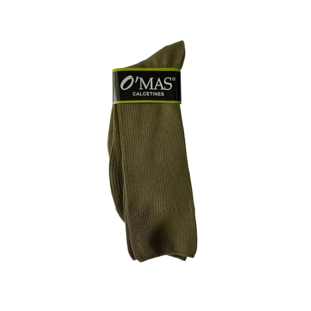 Calcetines Verde Militar Algodón O'mas Carabinero Uniformados