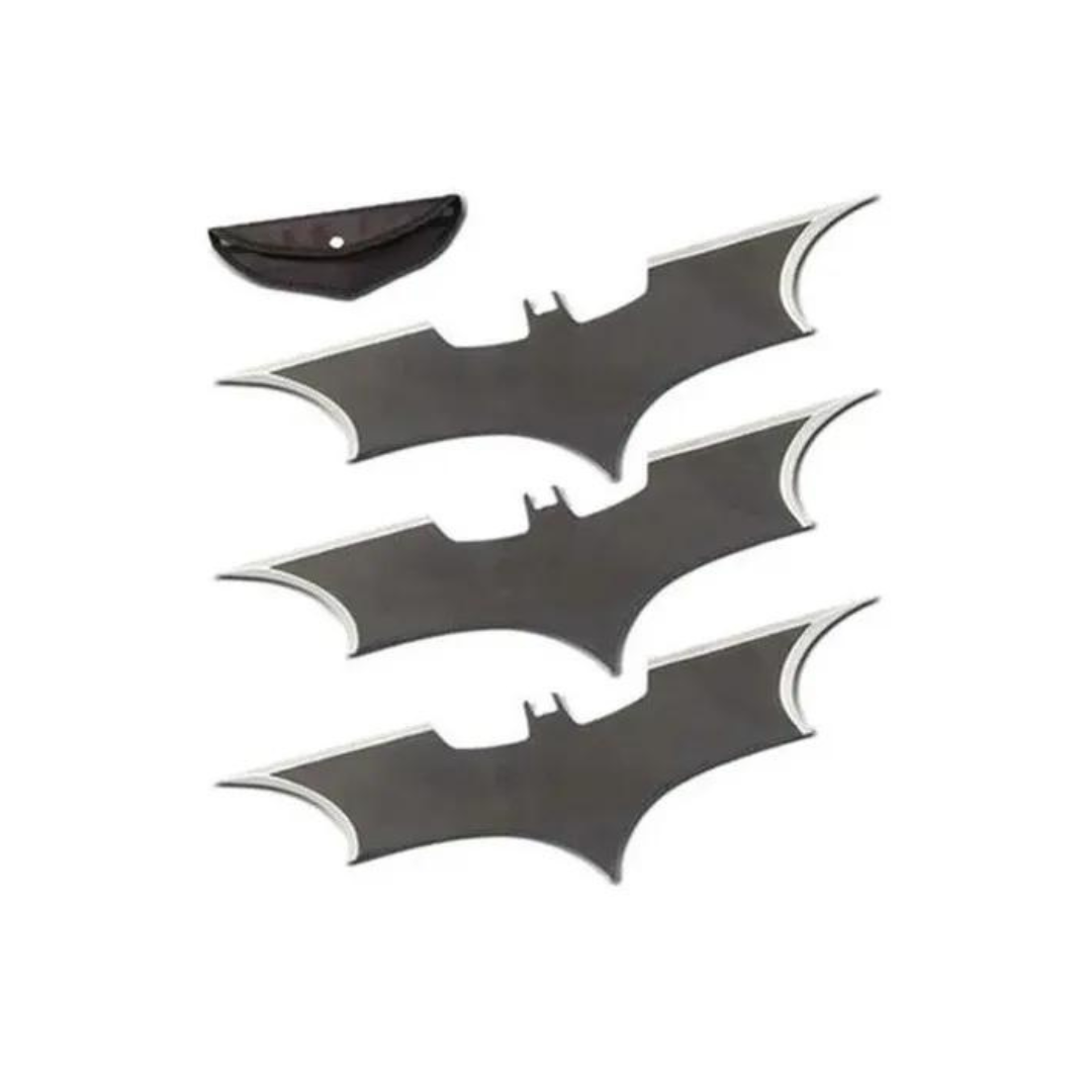 Set 3 Shuriken Batman Especial Lanzamiento + Funda