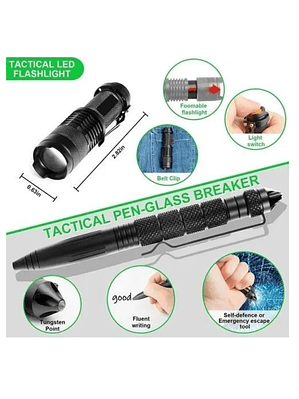 Kit Herramientas Supervivencia Pesca Camping 12 En 1 Sos