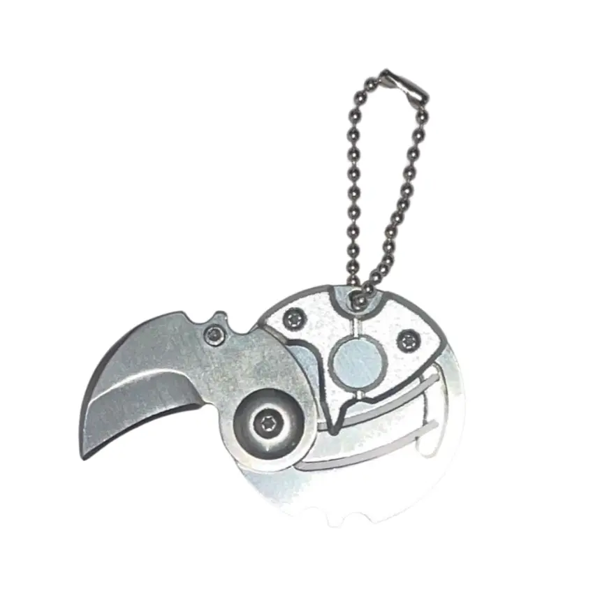 Mini Cuchillo Corta Pluma Táctico Clip Automatico 2