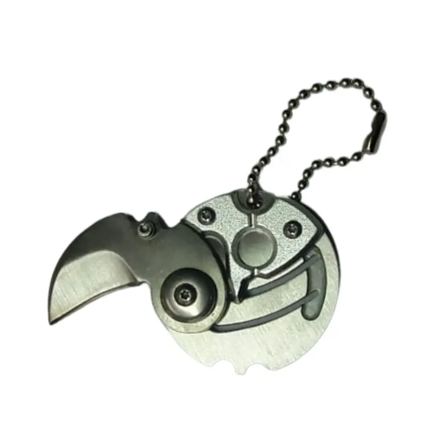 Mini Cuchillo Corta Pluma Táctico Clip Automatico 3