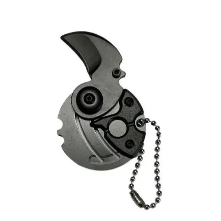 Mini Cuchillo Corta Pluma Táctico Clip Automatico 8