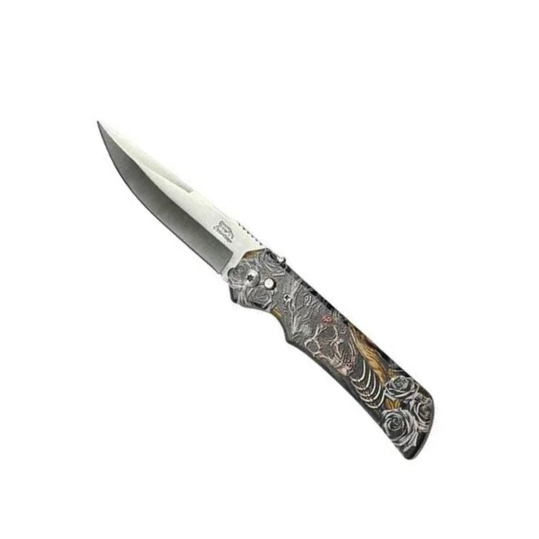 Cuchillo Corta Pluma Táctico Militar Calavera Defensa