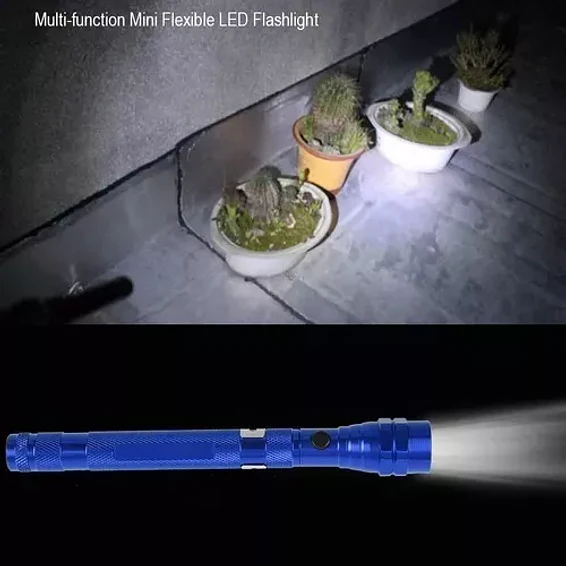 Mini Linterna Led Retráctil Telescópica Con Imán De Bolsillo 18