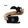 Pulsera Paracord Supervivencia Pedernal Silbato Cortapluma