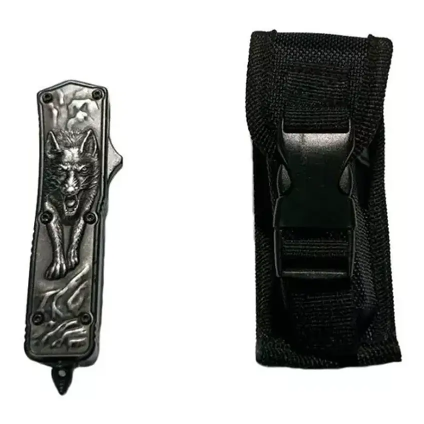 Cuchillo Navaja Automatica Retractil Horizontal Lobo 1