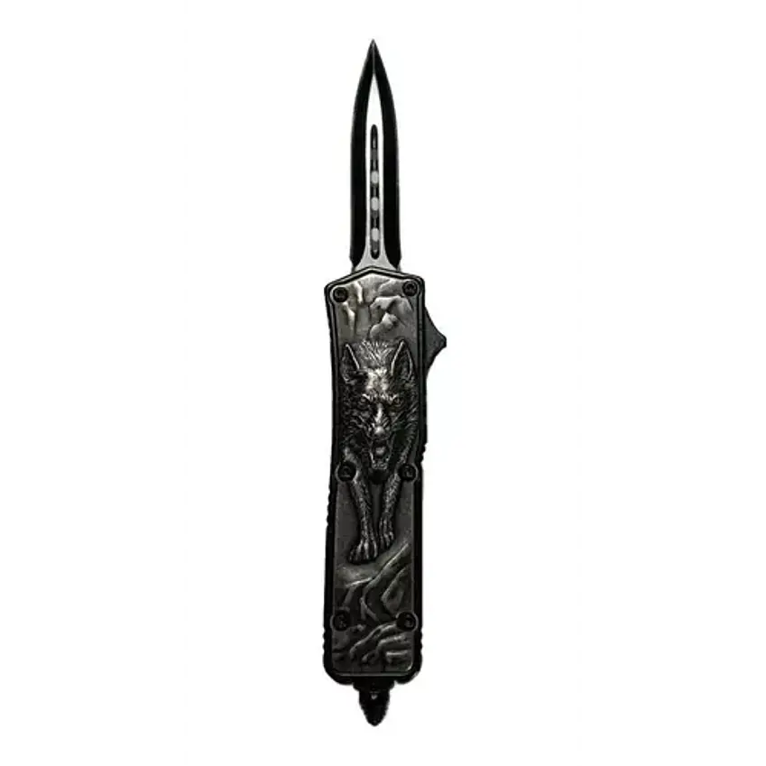 Cuchillo Navaja Automatica Retractil Horizontal Lobo 2