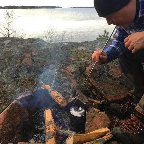 Soplador Retráctil Para Fogata Tubo Portátil Camping