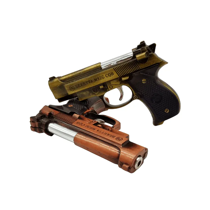 ENCENDEDOR PISTOLA PRIETTO BERETTA METAL  5