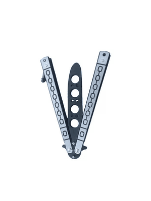 Cuchillo Navaja Mariposa Sin Punta Para Practica Sin Filo