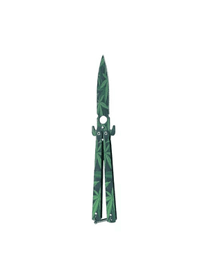 Cuchillo Navaja Mariposa Con Punta Supervivencia Con Filo