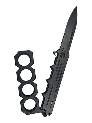 Cuchillo Con Manopla Tactico Defensa Caza + Outdoor Ekol