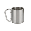 Vaso Portátil Acero Inoxidable Mosquetón Taza Camping