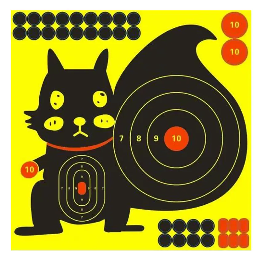 Target Papel De Tiro Al Blanco Ardilla 30Cm X 30Cm Practica 1