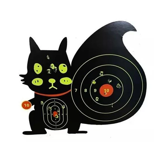 Target Papel De Tiro Al Blanco Ardilla 30Cm X 30Cm Practica 4