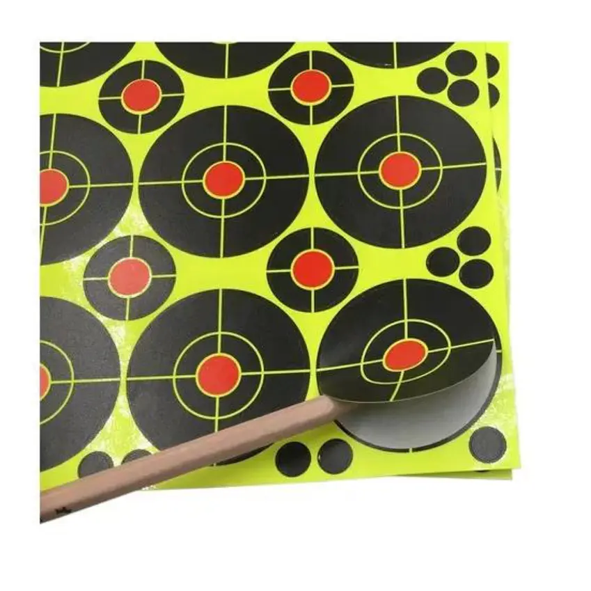TARGET ADHESIVO REACTIVO TIRO AL BLANCO PRACTICA DISPARO 3