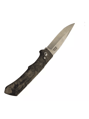  Cuchillo Corta pluma Automatico Diseño Pixelado Caza Outdoor