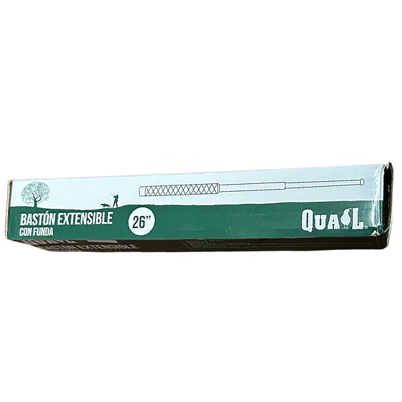 Baston Retractil Acero Defensa Personal 65 cm Quail 2