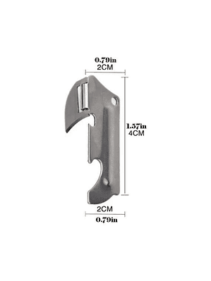 MINI ABRIDOR DE LATAS MULTIFUNCIÓNAL DE ACERO INOXIDABLE