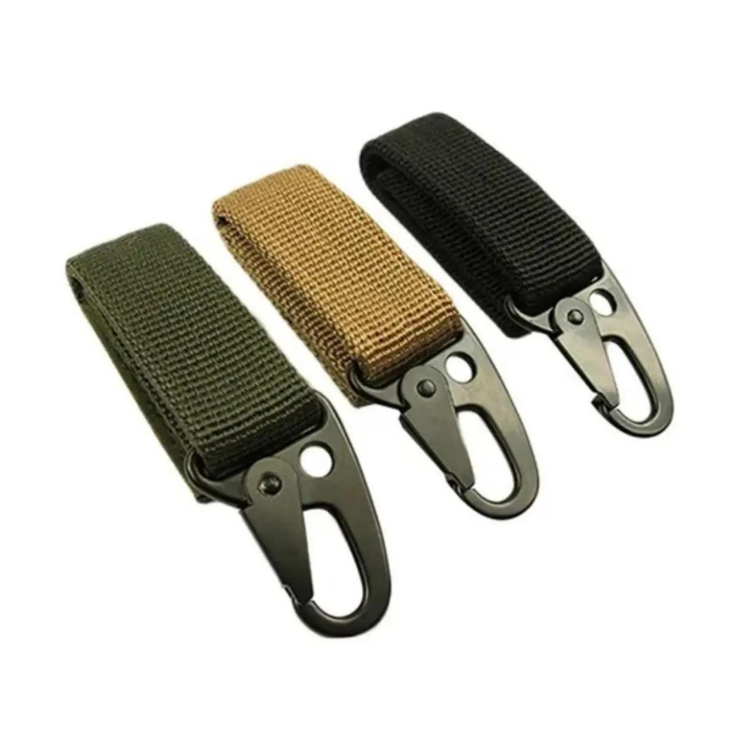 Llavero Mosqueton Paracord Táctico Militar Sistema Molle Velcro