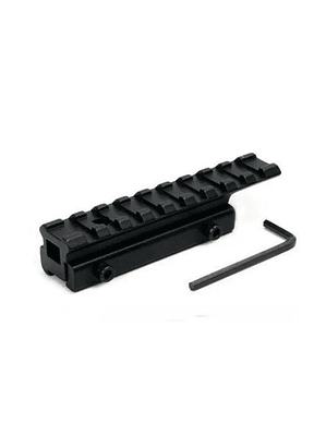 Adaptador Riel Rifle 11 - 22 mm Monopieza Miras
