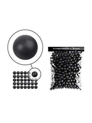 Bolas Cal.43 mm Municion Traumatica Goma 100 Pcs
