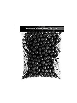 Bolas Cal.43 mm Municion Traumatica Goma 100 Pcs