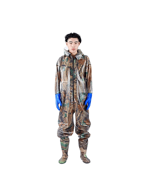 Traje de Pesca Caza Cuerpo Completo con Botas Impermeable
