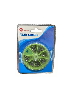 Juego Plomos De Pesca Piezas + Caja Organizadora