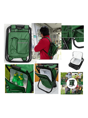 Piso C/bolso Plegable Asiento Moch Icepack Camping Outdoor
