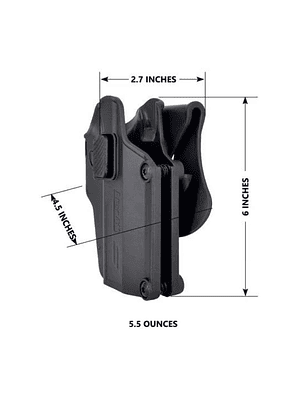SIN STOCK Funda Táctica Universal ARA Glock, SIG SAUER, CZ, RUGER, SPR