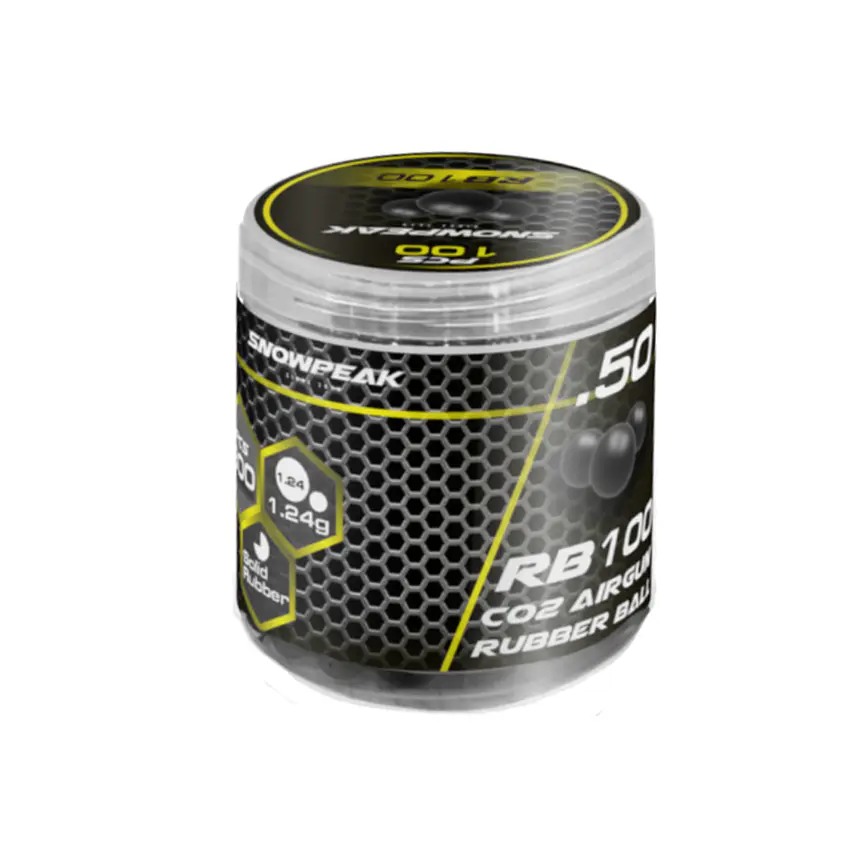 Bolas De Goma Snowpeak Reutilizables X300 Uds cal .50 1