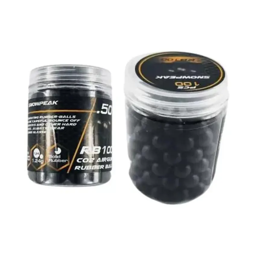 Bolas De Goma Snowpeak Reutilizables X300 Uds cal .50 3