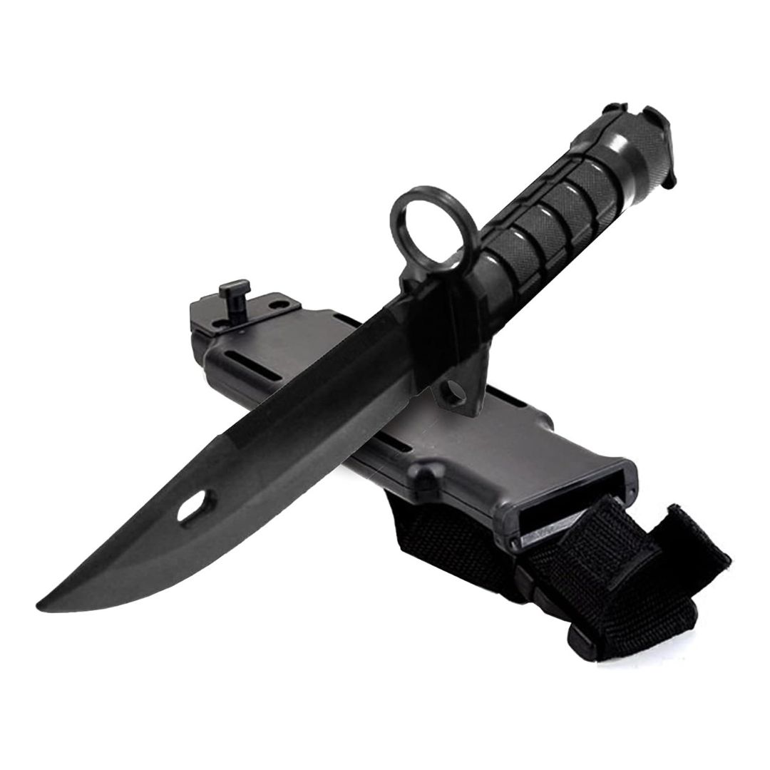 Cuchillo Practica Hoja Goma Funda Entrenamiento Militar