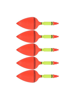 FLOTADORES BOBBER DE PESCA PACK (05) PIEZAS BOYA DE PESCA