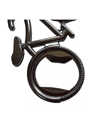 Llavero Acero Destapador Diseño Bicicleta 