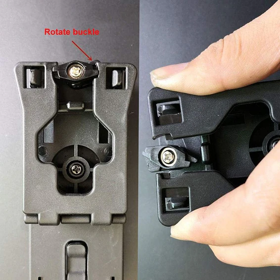 PORTA BASTON RETRÁCTIL - AJUSTE ANCHO CINTURON  360 GRADOS 5