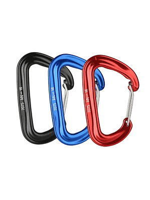 Mosquetón Profesional Forma de D Multiusos Senderismo 16KN 