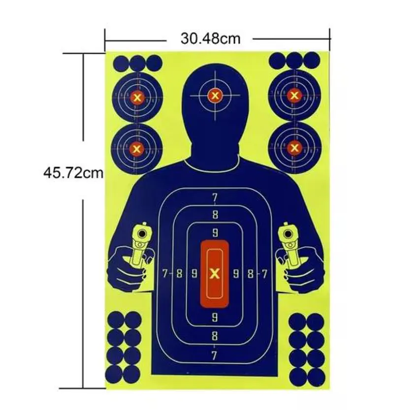 Diana Target Adhesivo Tiro Silueta Humano Airsoft Tiro 5