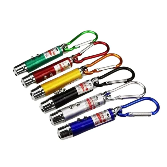 Llavero Puntero Laser Rojo  Unidad /5 Puntas Intercambiables  18