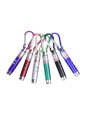 Llavero Puntero Laser Rojo  Unidad /5 Puntas Intercambiables 