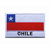 Parche Uniforme Tactico Bandera Chile Borde Blanco