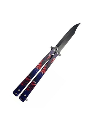 Cuchillo Navaja Mariposa Supervivencia Con Filo Diseño Flor