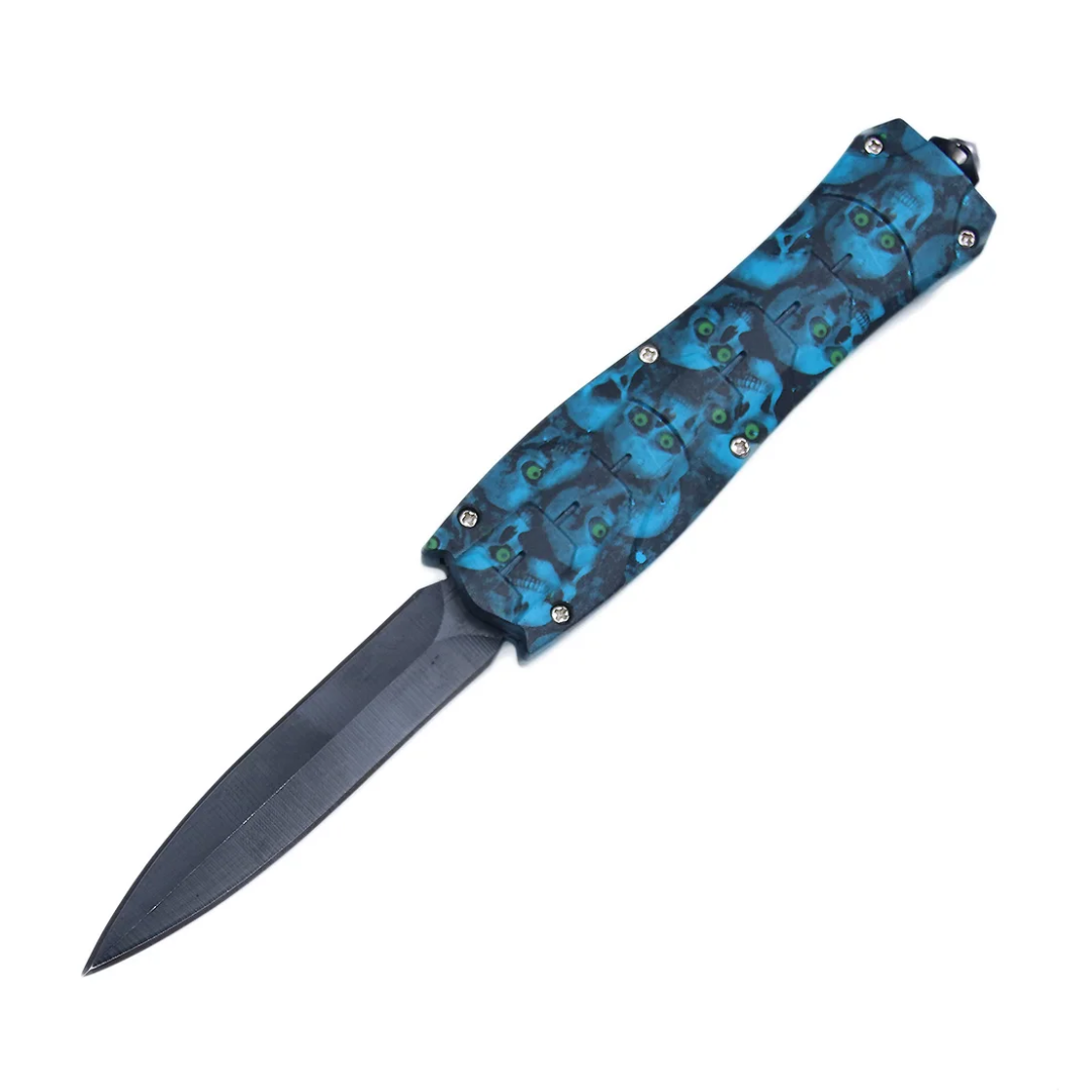 Puñal Cuchillo Navaja Automatica Retractil Horizontal 21 cm