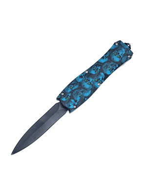 Puñal Cuchillo Navaja Automatica Retractil Horizontal 21 cm